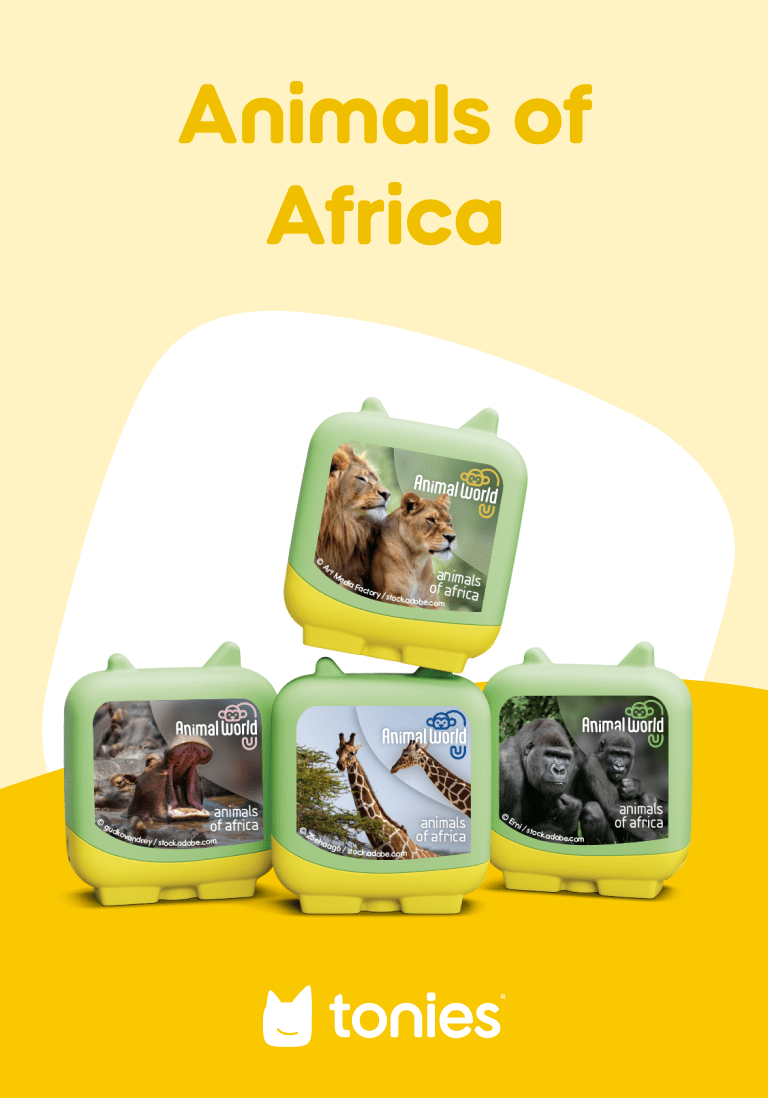 Animal World Animals of Africa Pocket Tonies - 4 Pack