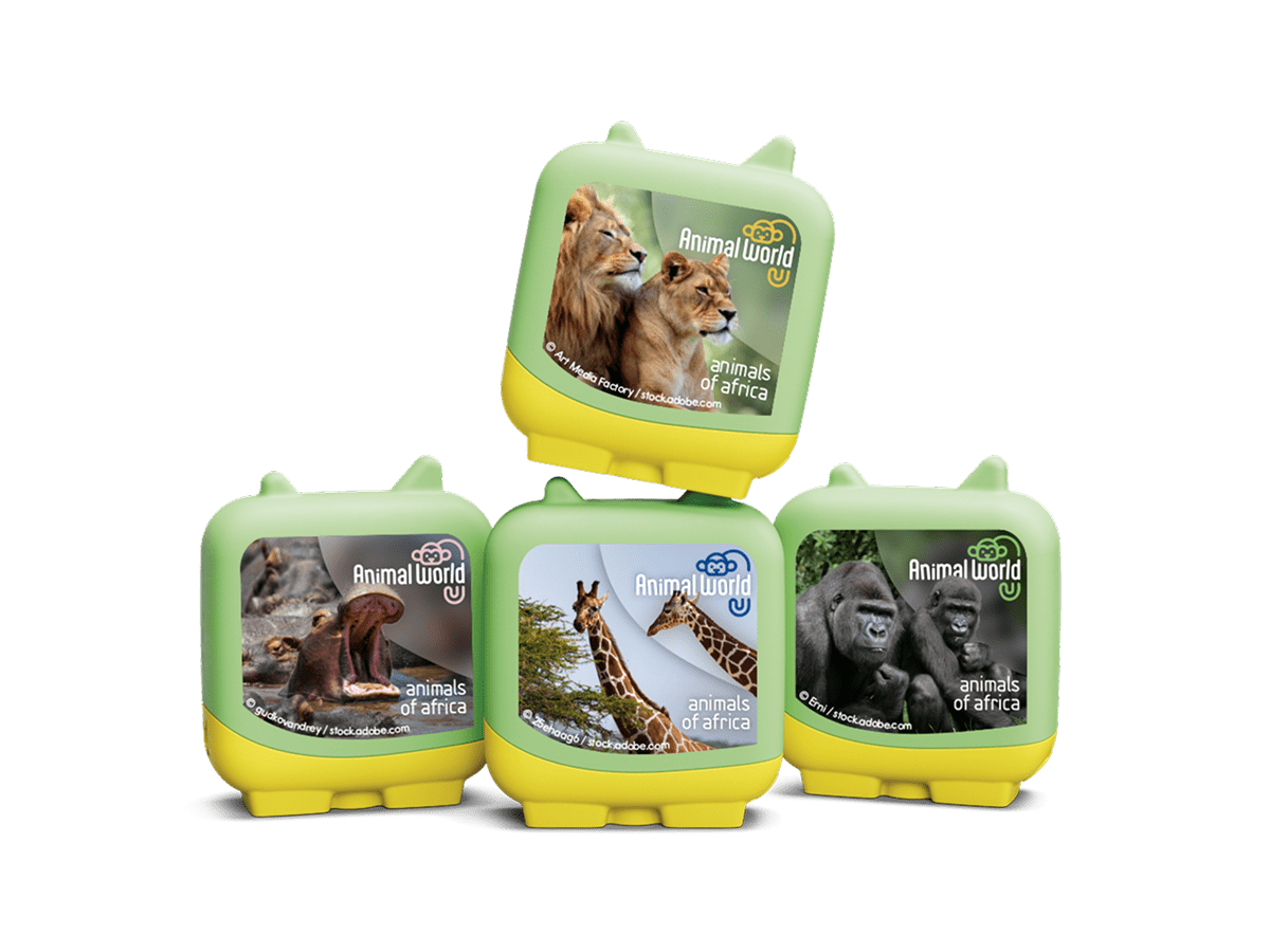 Animal World Animals of Africa Pocket Tonies - 4 Pack