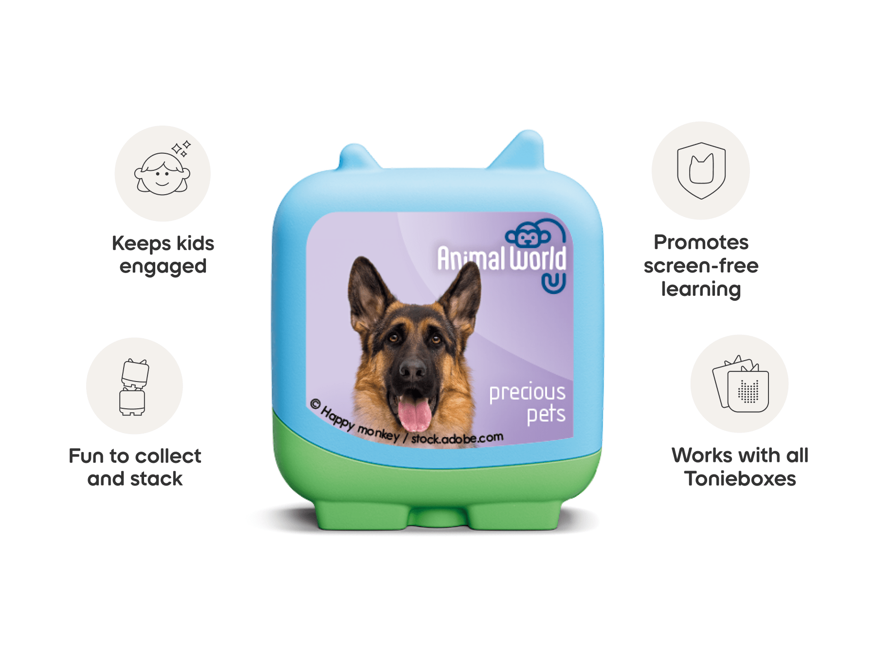 Animal World Precious Pets Pocket Tonies - 4 Pack