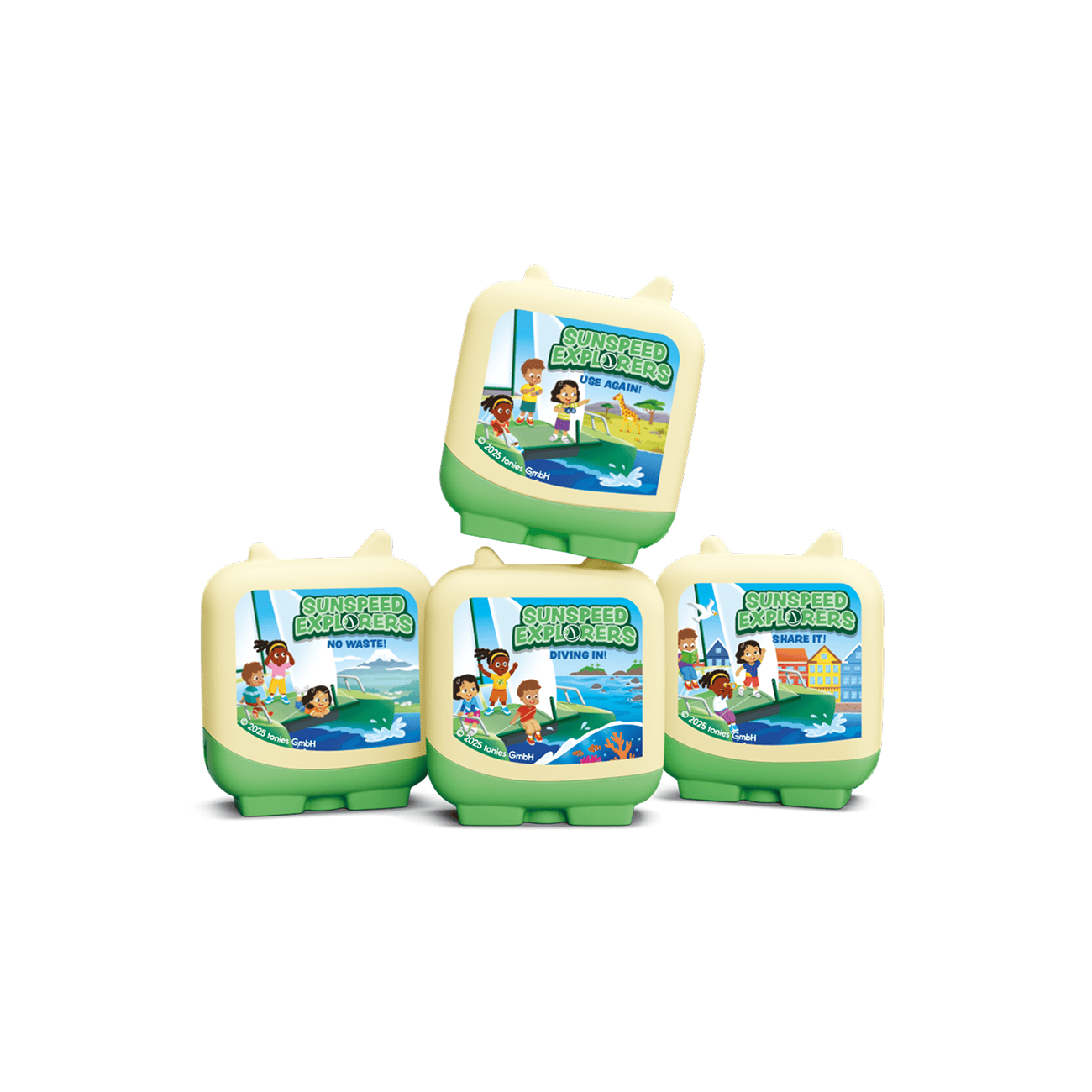 Sunspeed Explorers Pocket Tonies - 4 Pack