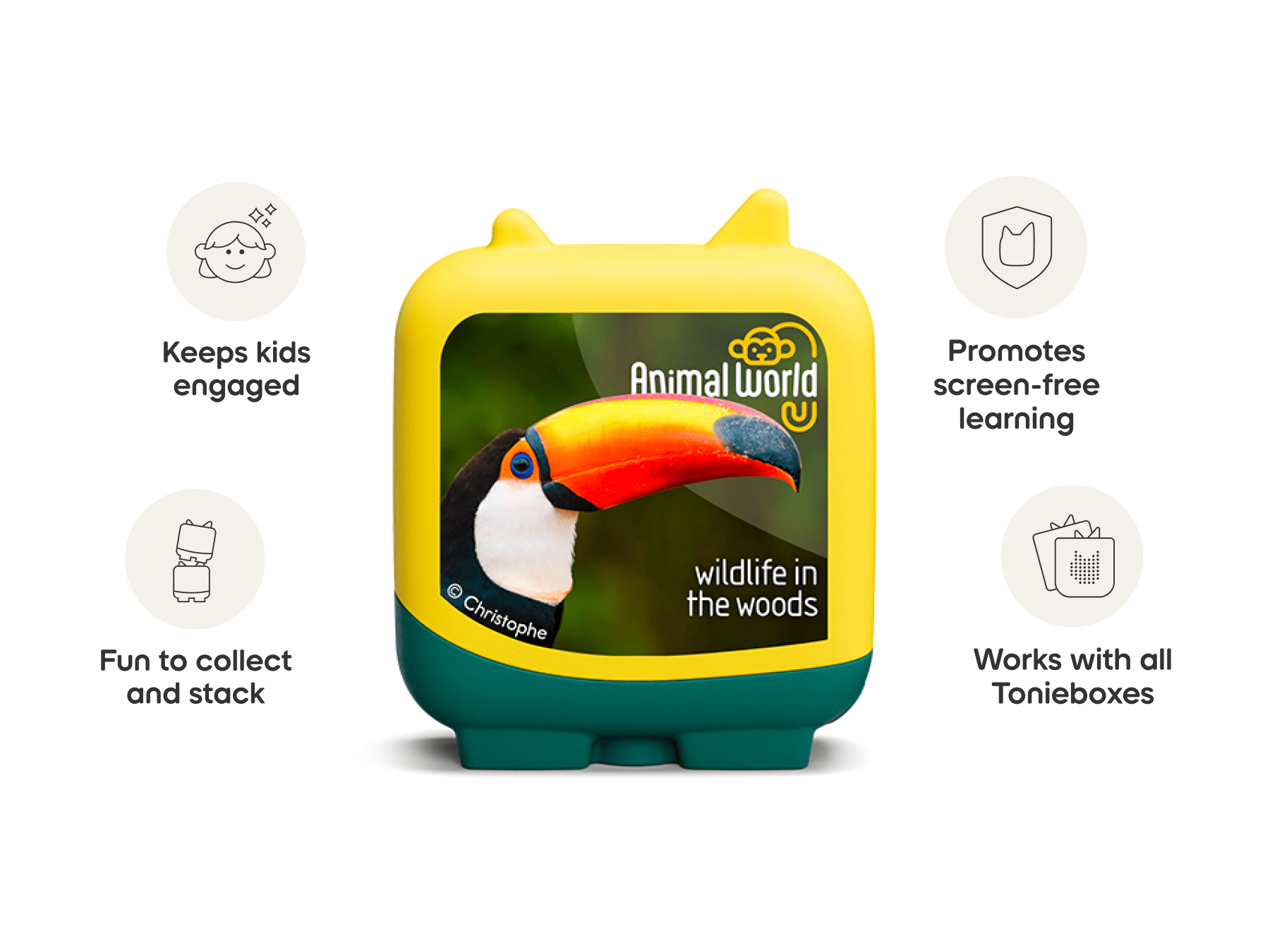 Animal World Wildlife in the Woods Pocket Tonies - 4 Pack